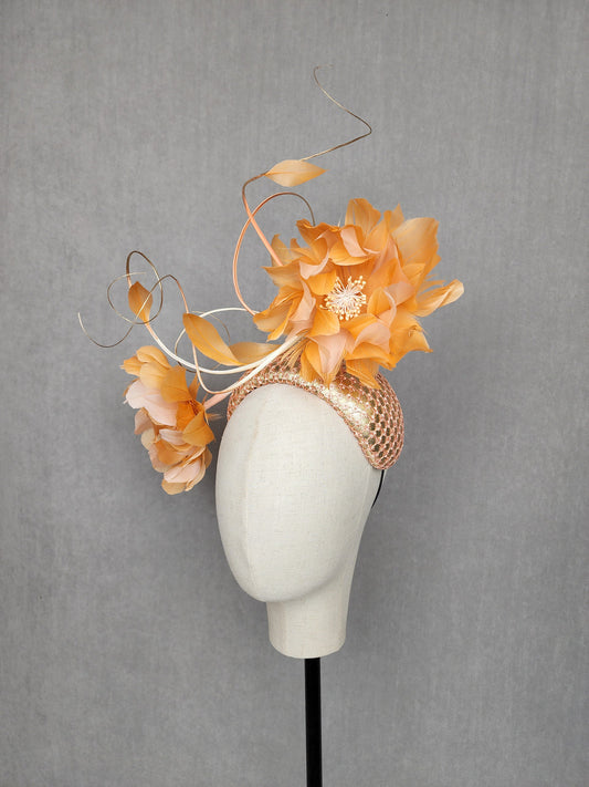 Millinery By Mel - Tangerine