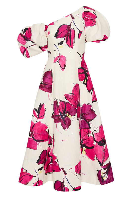 AJE - Arista Tulip Sleeve Midi Dress