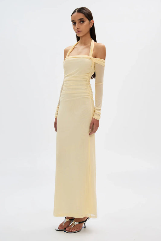 Misha - The Sonnet Mesh Dress - Butter