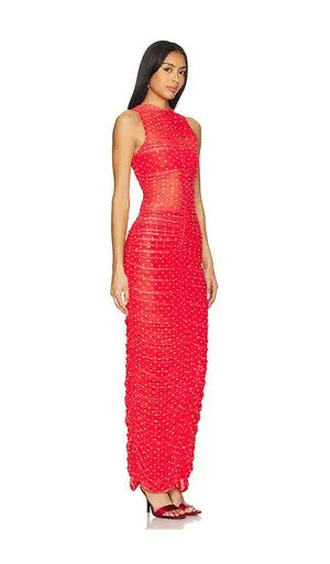 AFRM - Peyton Dress in Risky Micro Dot