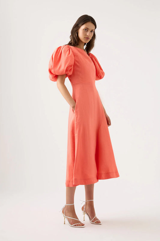 AJE - Maia Off Shoulder Midi Dress