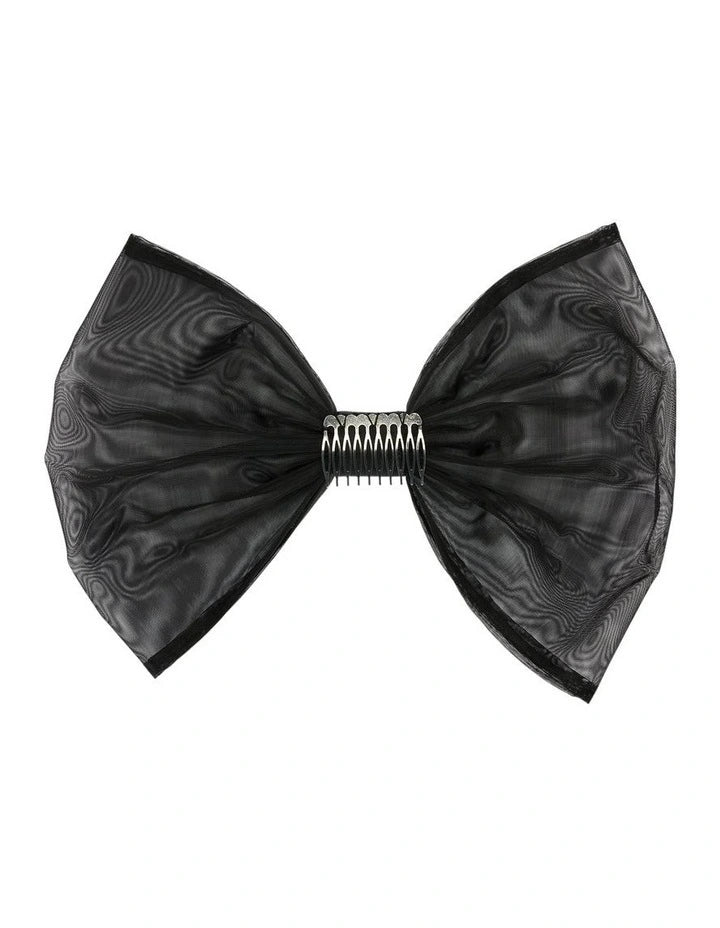 Morgan + Taylor - Kinsleigh Bow Hair Accessory in Black