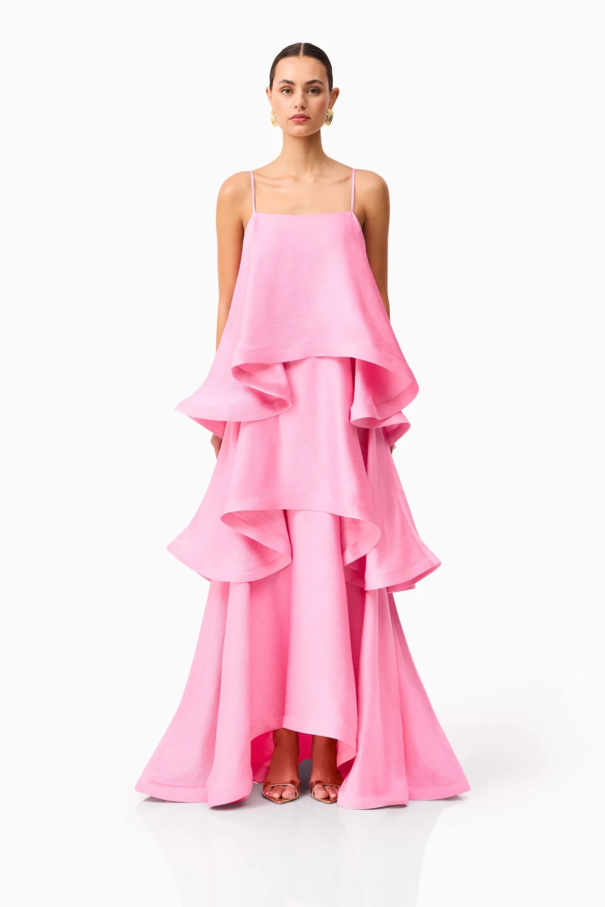 Elliat - Tilly Tiered Maxi Dress - Pink