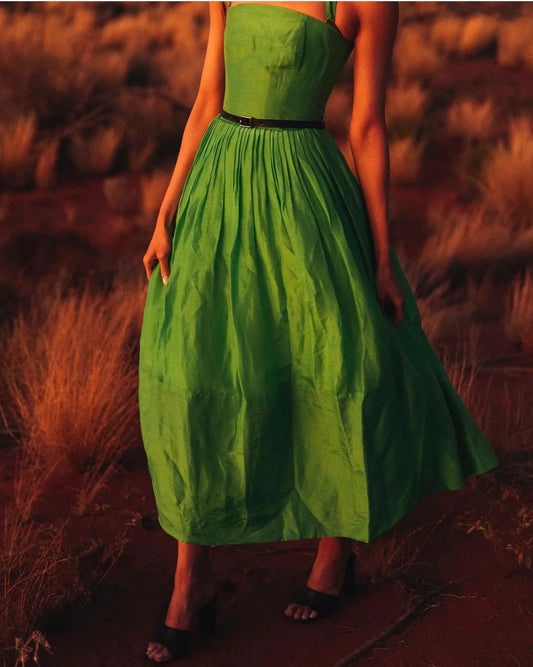 Leo Lin - Citron Midi Dress