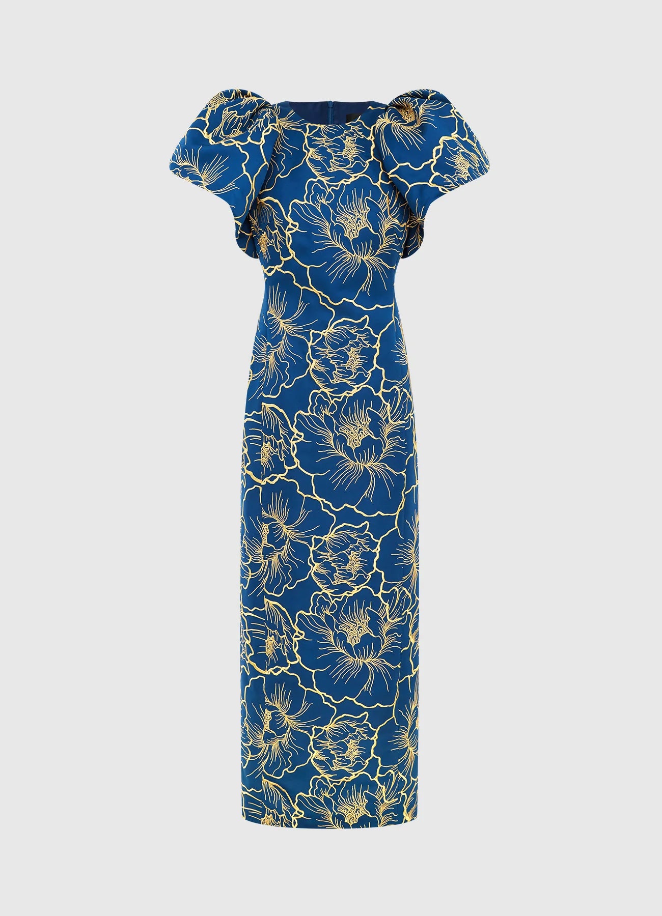 Leo Lin - Lucinda Dress - Marine Blue No Strings Dress Hire Leo Lin - Lucinda Dress - Marine Blue No Strings Dress Hire