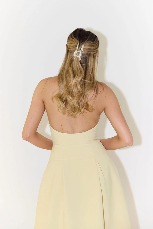 Odd Muse - The Ultimate Muse Dropped Hem Midi Dress - Lemon