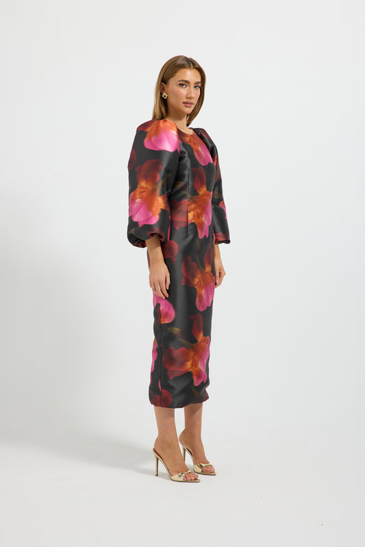 Pasduchas - Ava Sleeve Midi - Spiced Flora