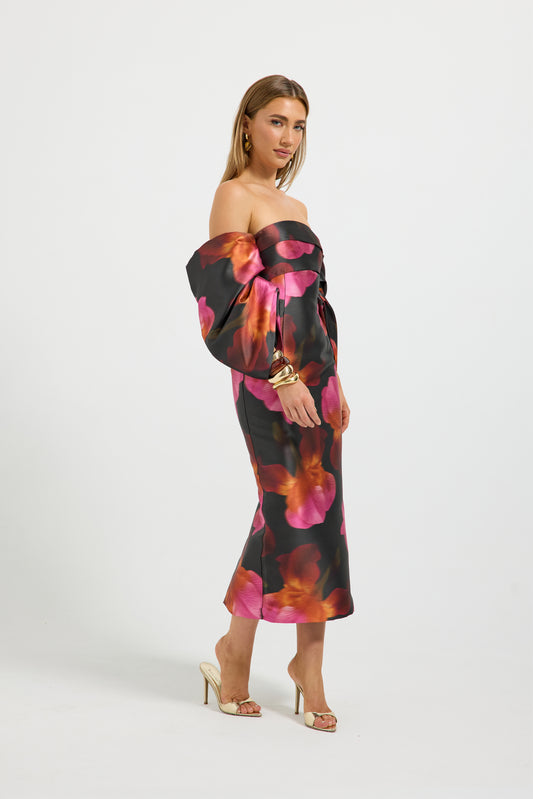 Pasduchas - Ava Shoulder Midi - Spiced Floral