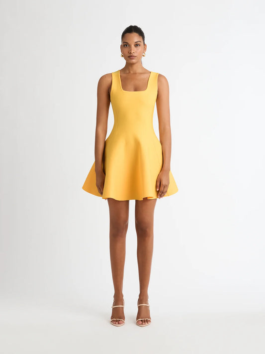 Gallaria Knit Dress - Yellow