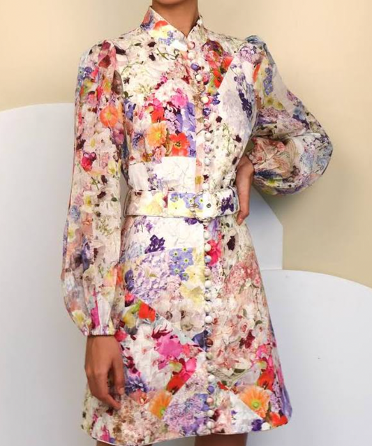 Zimmerman - Prima Belted Mini Dress