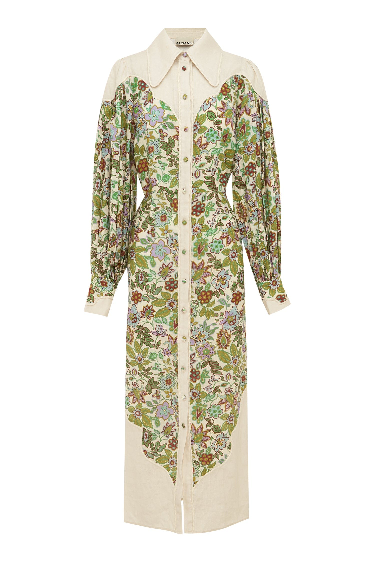 alemais isabella v midi dress Alemais