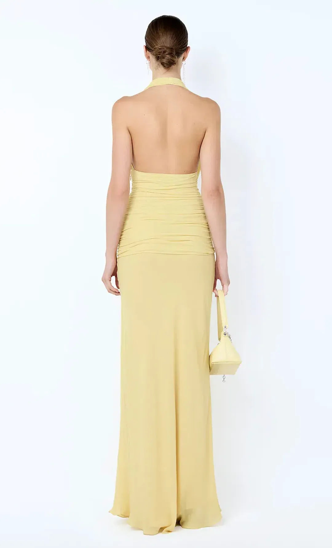 Bec + Bridge - The Cassis Drape Maxi Dress in Citron