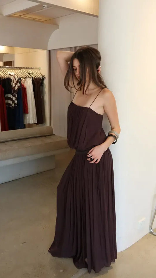 Bec + Bridge - Camille Blouson Dress - Dark Chocolate