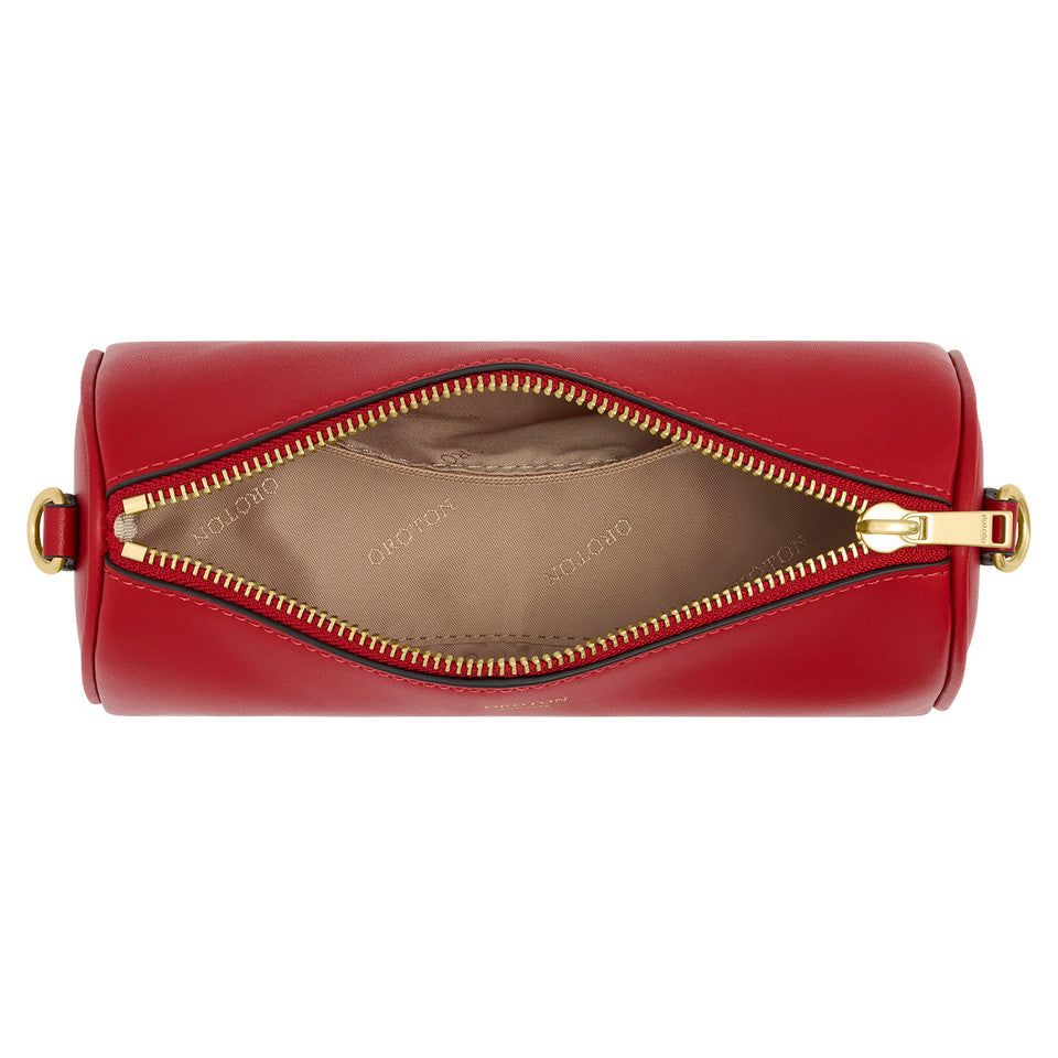 Oroton - Harvey Baguette Crossbody - Dark Ruby