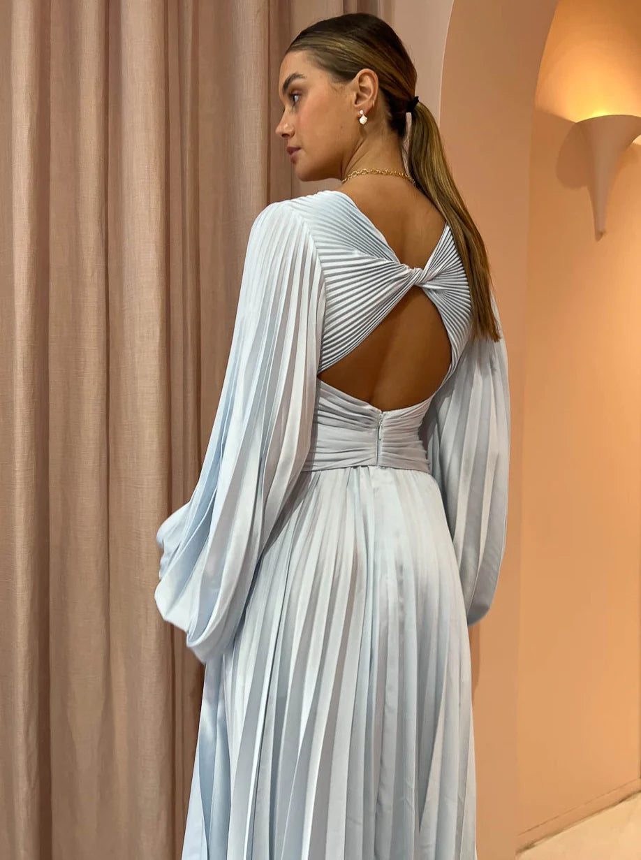 Acler - Palms Dress - Sky Blue