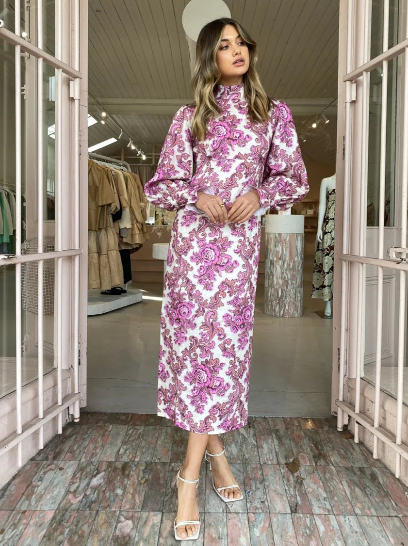 alemais ira tiered midi dress Alemais