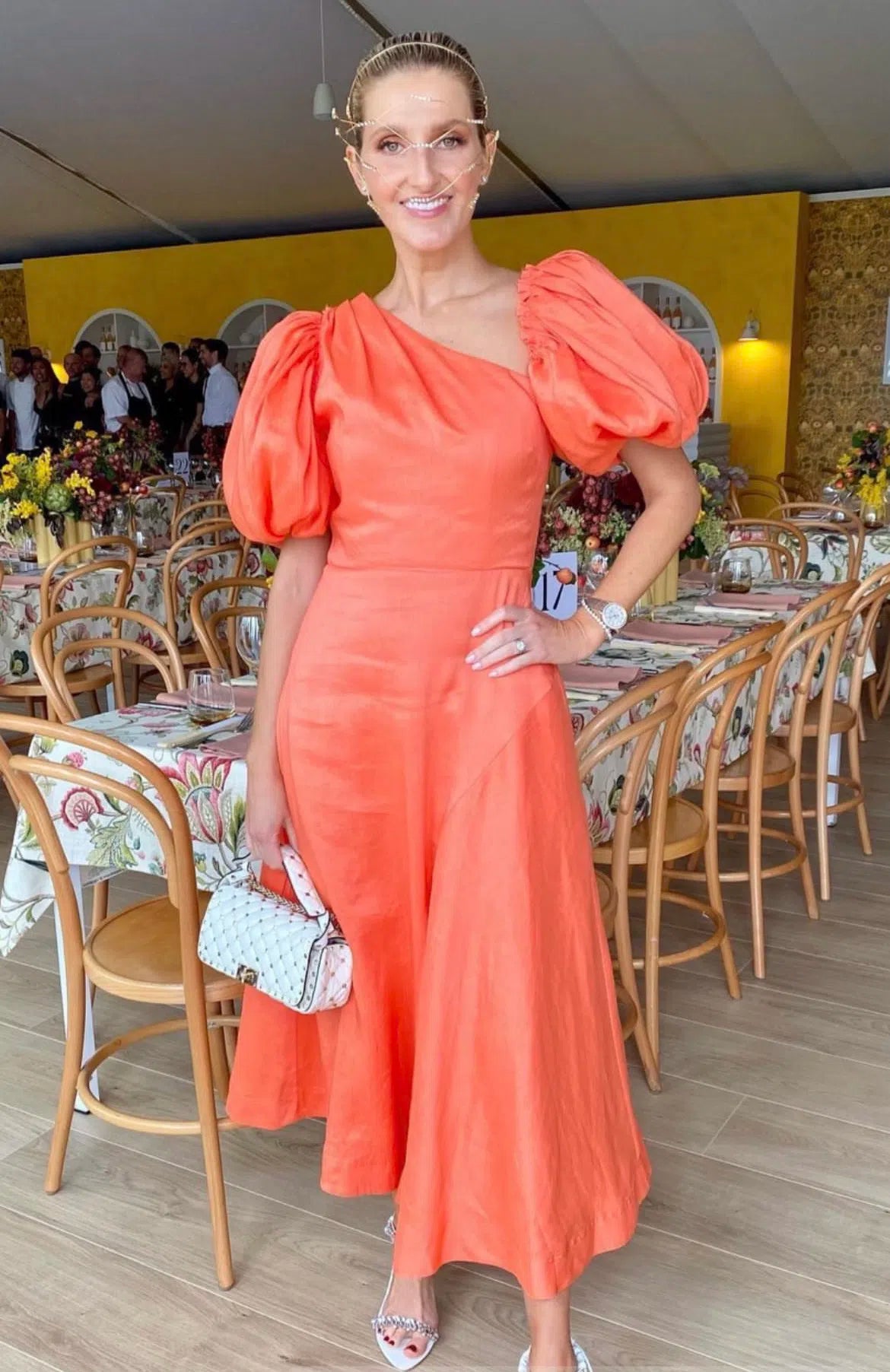 AJE - Maia Off Shoulder Midi Dress