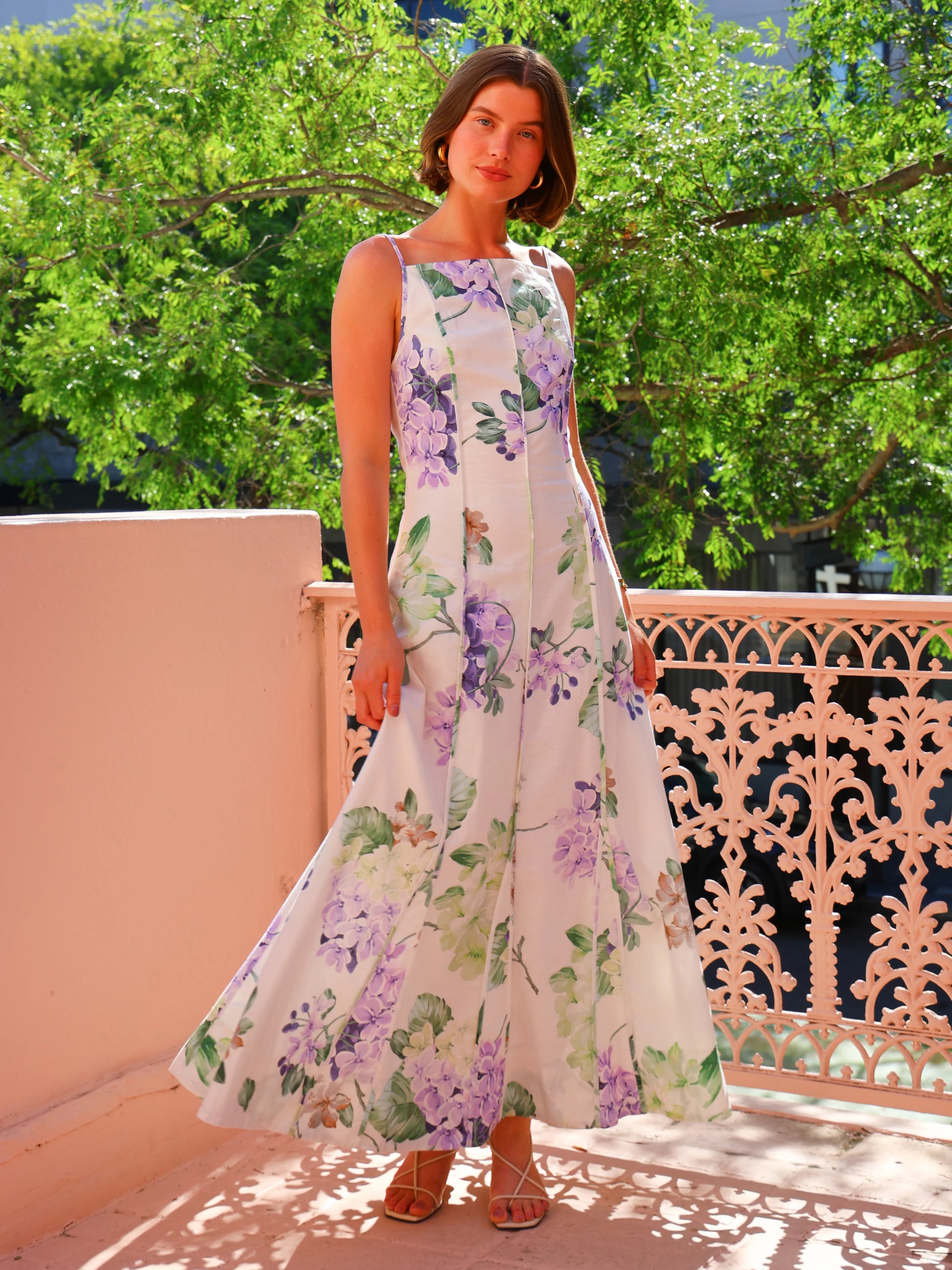 By Nicola - Lagoon Maxi Dress in Garden Party No Strings Dress Hire By Nicola - Lagoon Maxi Dress in Garden Party No Strings Dress Hire
