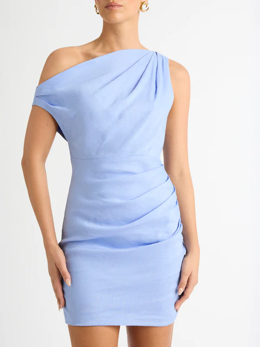 Anastasia Mini Dress - Cornblue