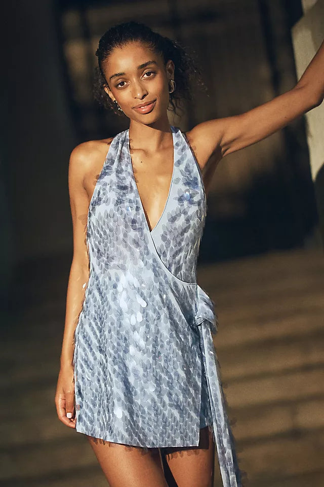 Misha Collection - Sapphire Sequin Mini Dress