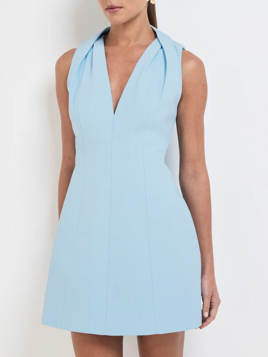 Darla Mini Dress - Soft Blue
