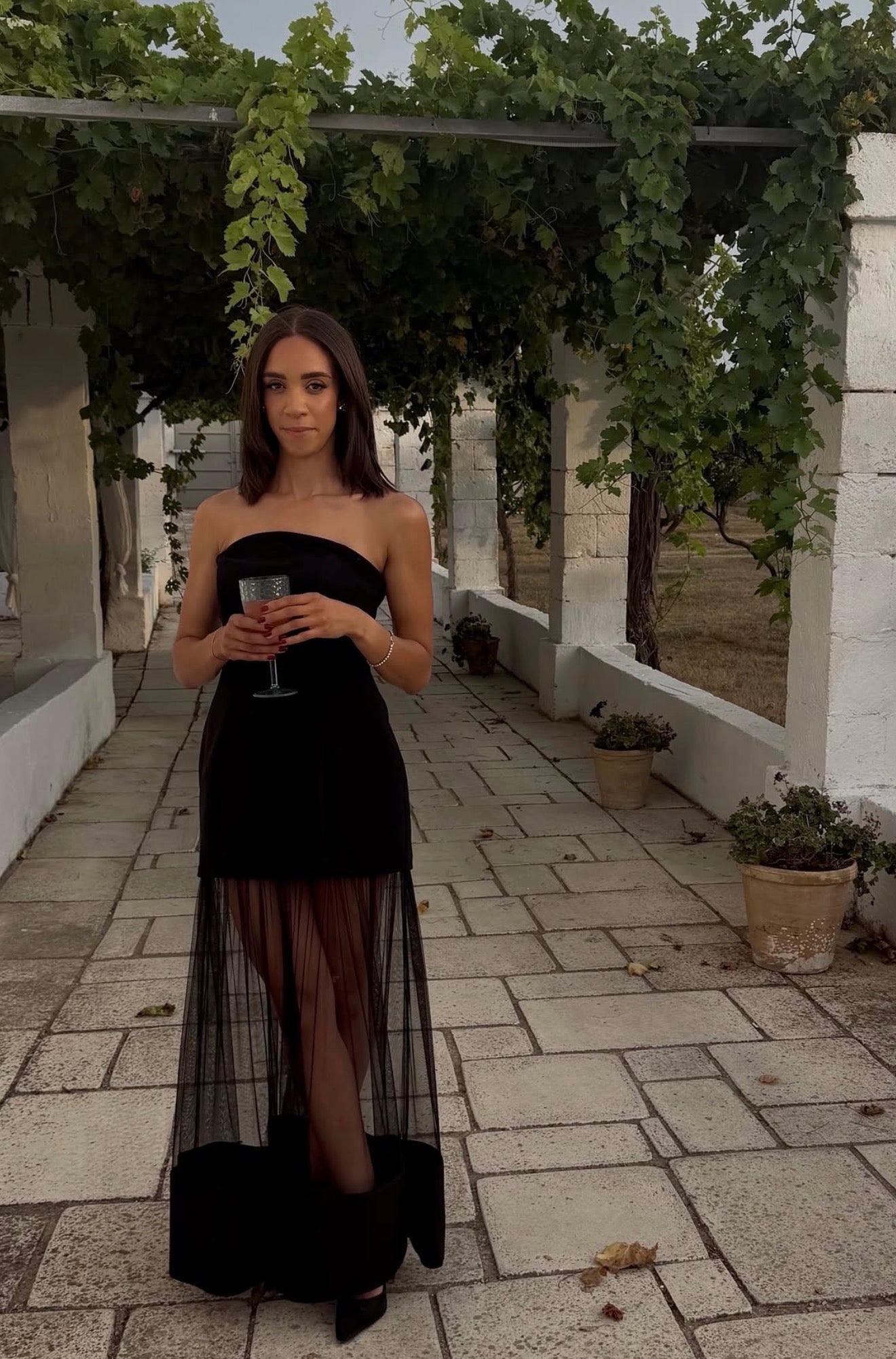 Elliat - Marcella Strapless Gown in Black