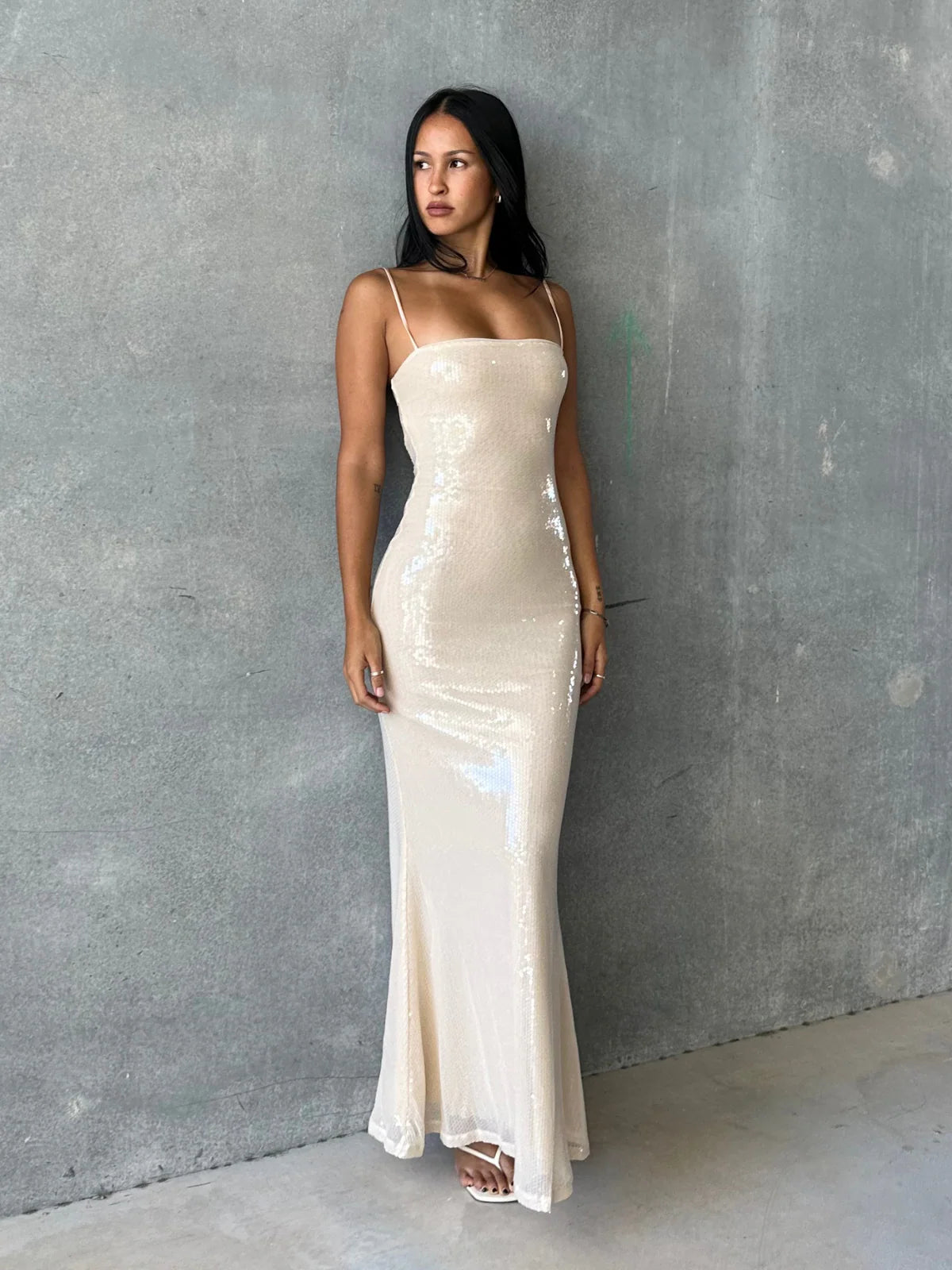 Benni - Juliano Sequin Slip Maxi Dress