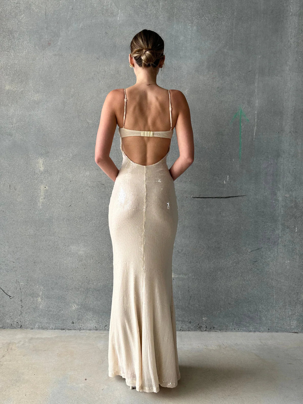 Benni - Juliano Sequin Slip Maxi Dress