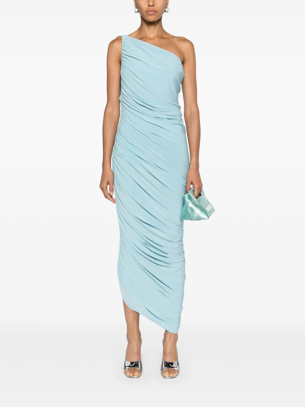 Norma Kamali - Diana one-shoulder gown - Powder Blue