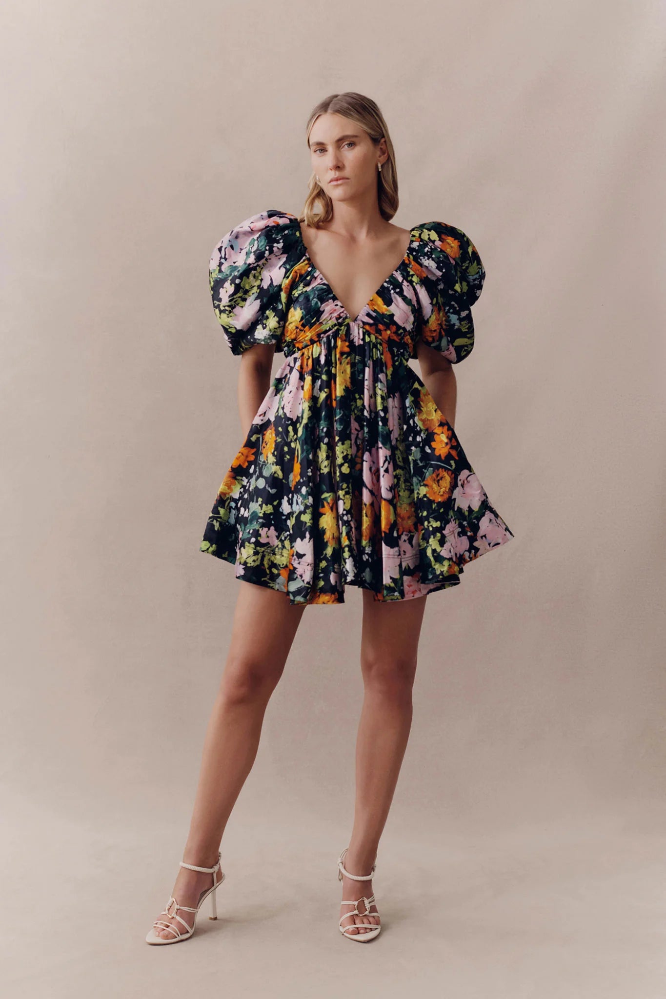 AJE - Gabrielle Plunge Mini Dress