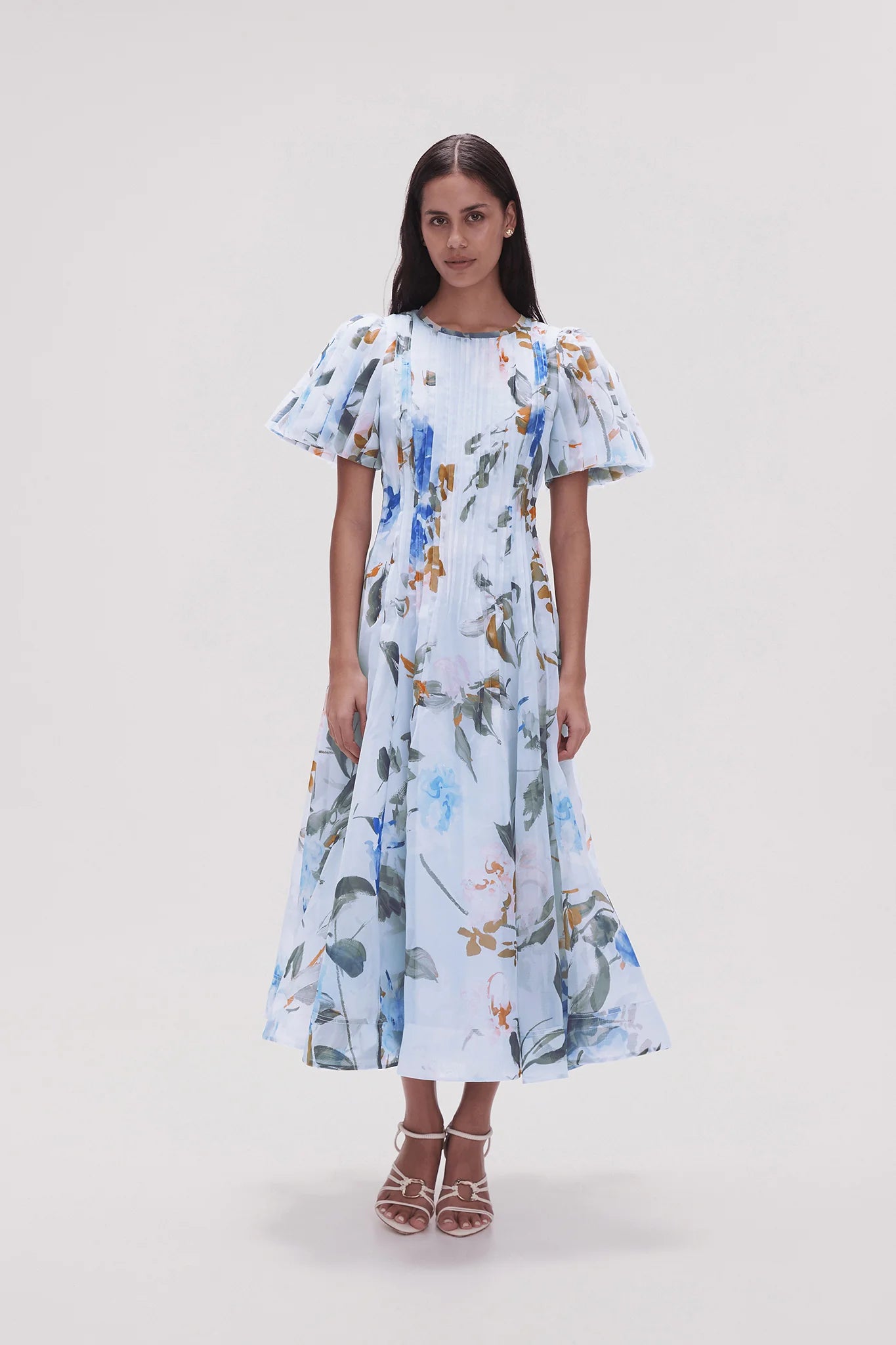 aje pleated dress Nova Pleated Midi Dress-LILAC / 6