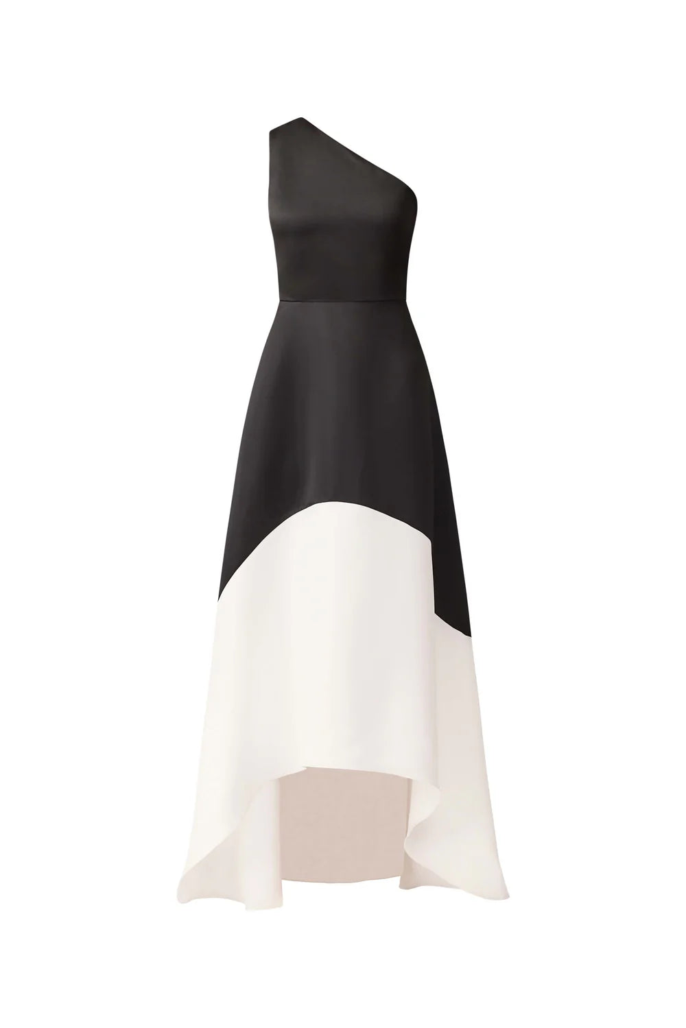 Elliat - Sorrel One Shoulder Gown in Black & White