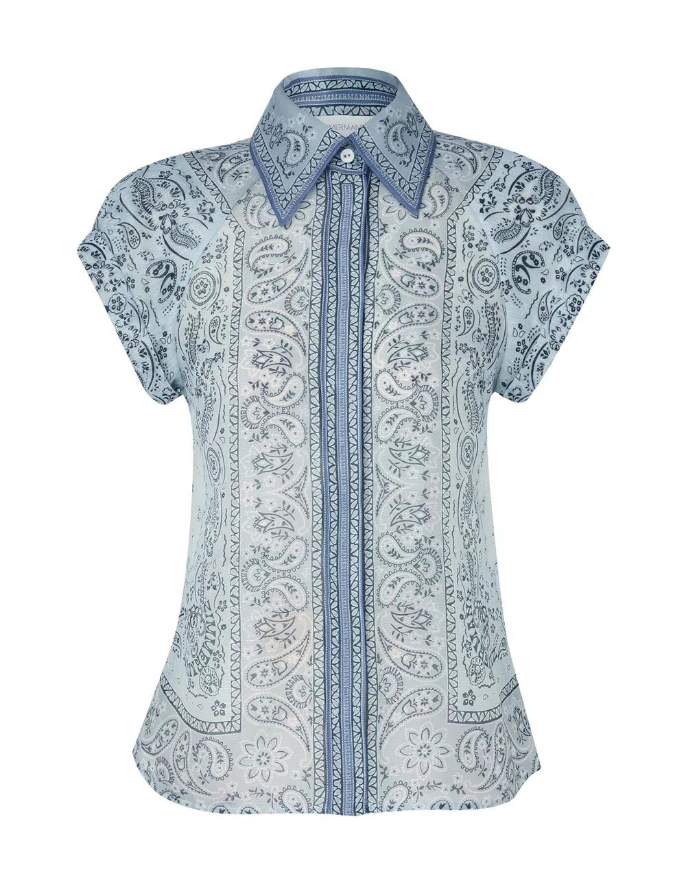 Zimmerman - Gathered Shirt and Midi Skirt Set