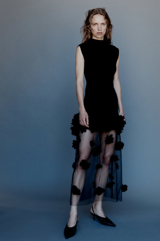 AJE -  Fleura Knit Midi Dress
