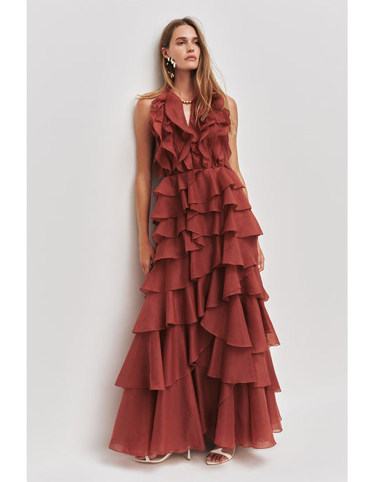 AJE - Cleo Gown - Rust