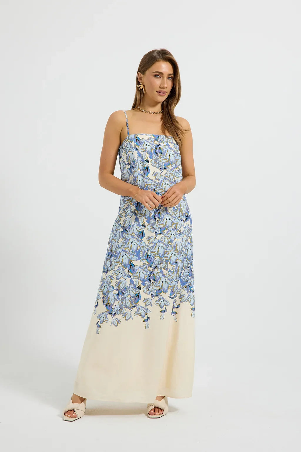 Pasduchas - Bowie Maxi Dress - Bluebell Floral