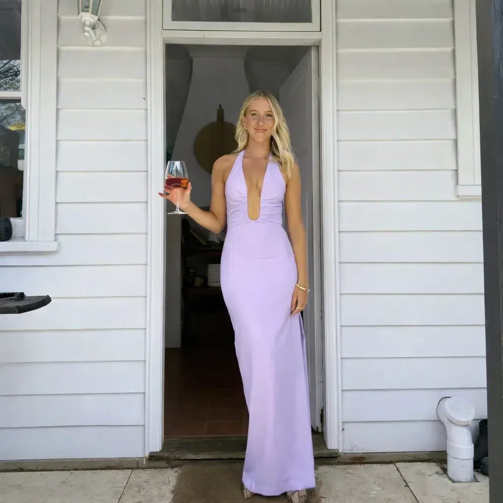 Misha - The Lusi Crepe Dress - Lilac