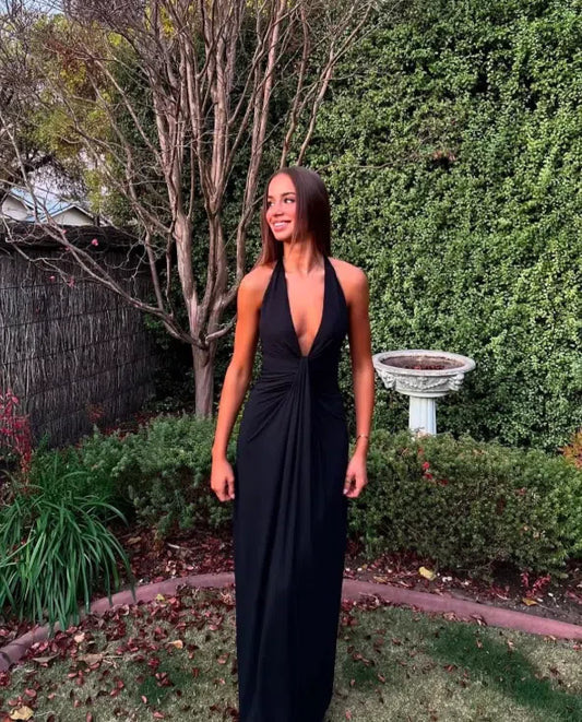Bec + Bridge - Tillie Drape Maxi Dress in Black