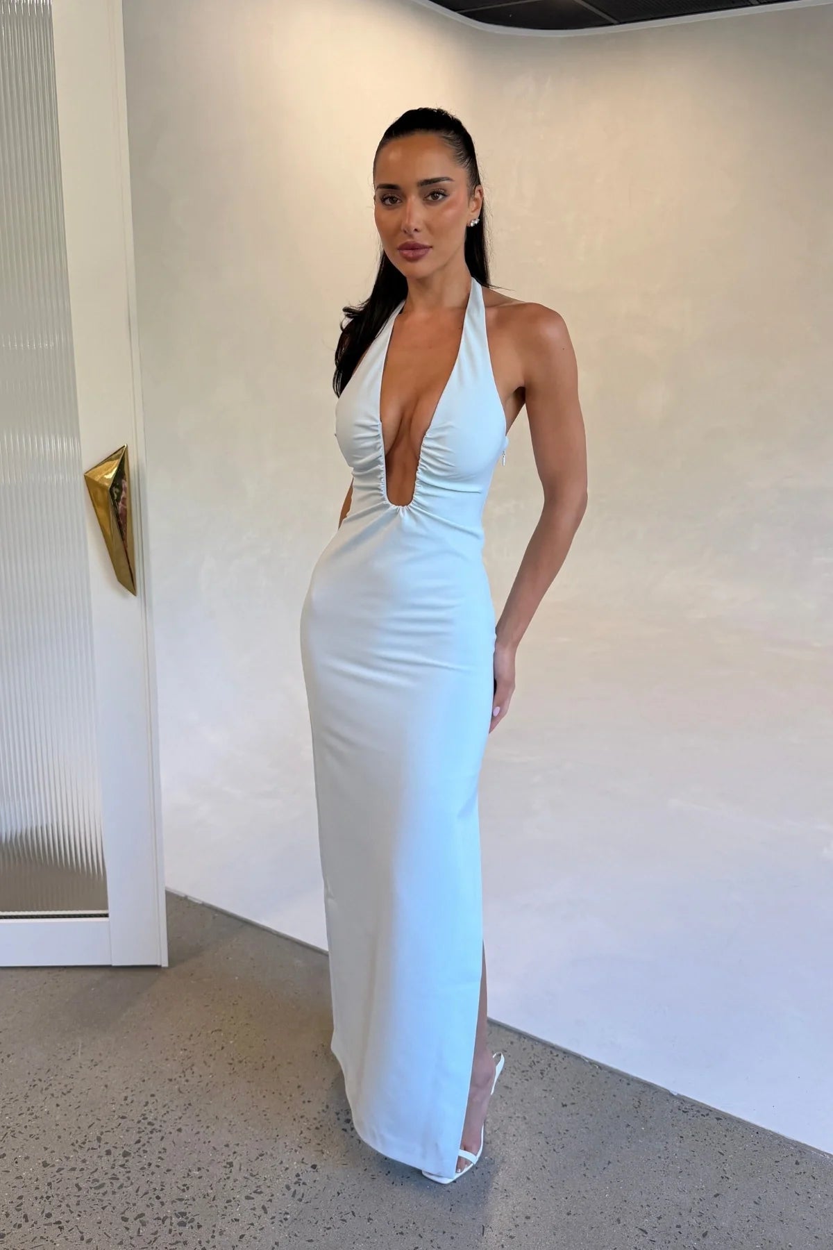 Misha - The Lusi Crepe Dress - Skywriting