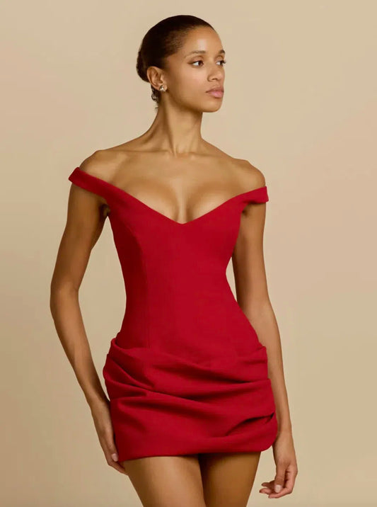 Arcina Ori - Avery Dress Mini in Red