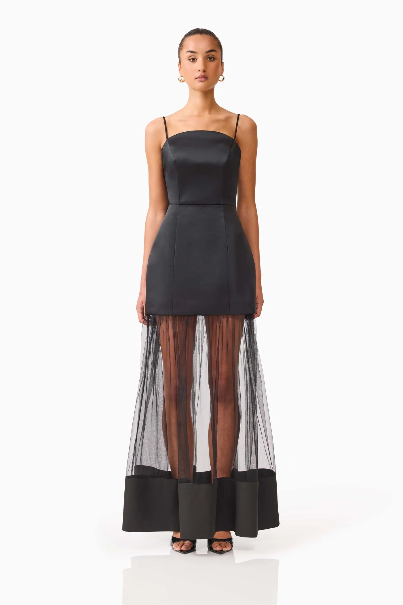 Elliat - Marcella Strapless Gown in Black