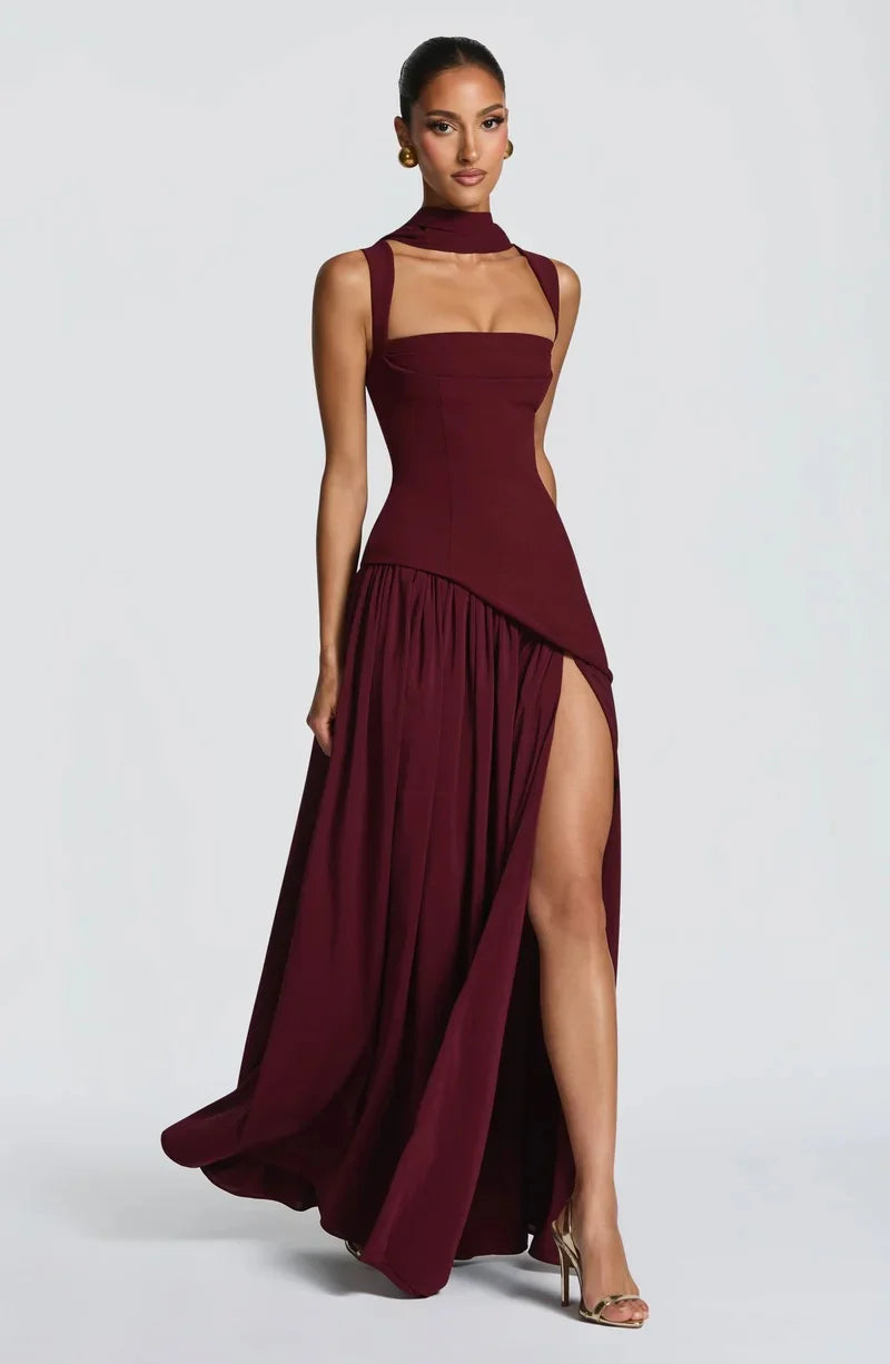 Babyboo - Tullulah Maxi Dress - Cherry Lacquer