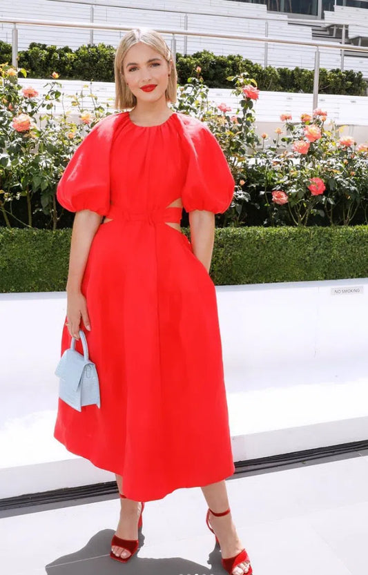 AJE - Mimosa Midi Dress - RED