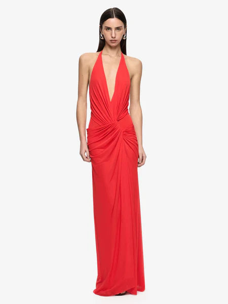 Bec + Bridge - Xanthi V Neck Maxi Dress - Flame
