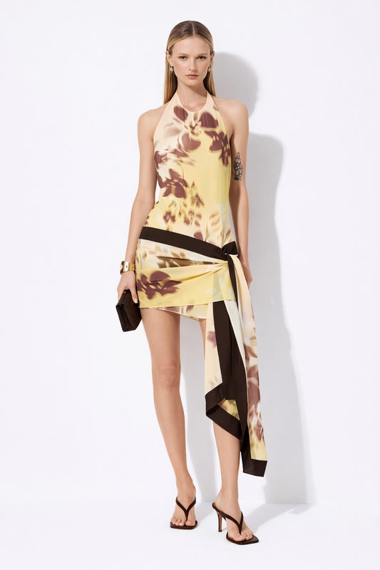 Bec + Bridge - Blaise Halter Mini Dress | Palmera Floral