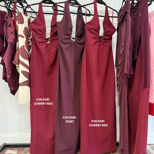 Misha - Alusia Dress - CHERRY RED