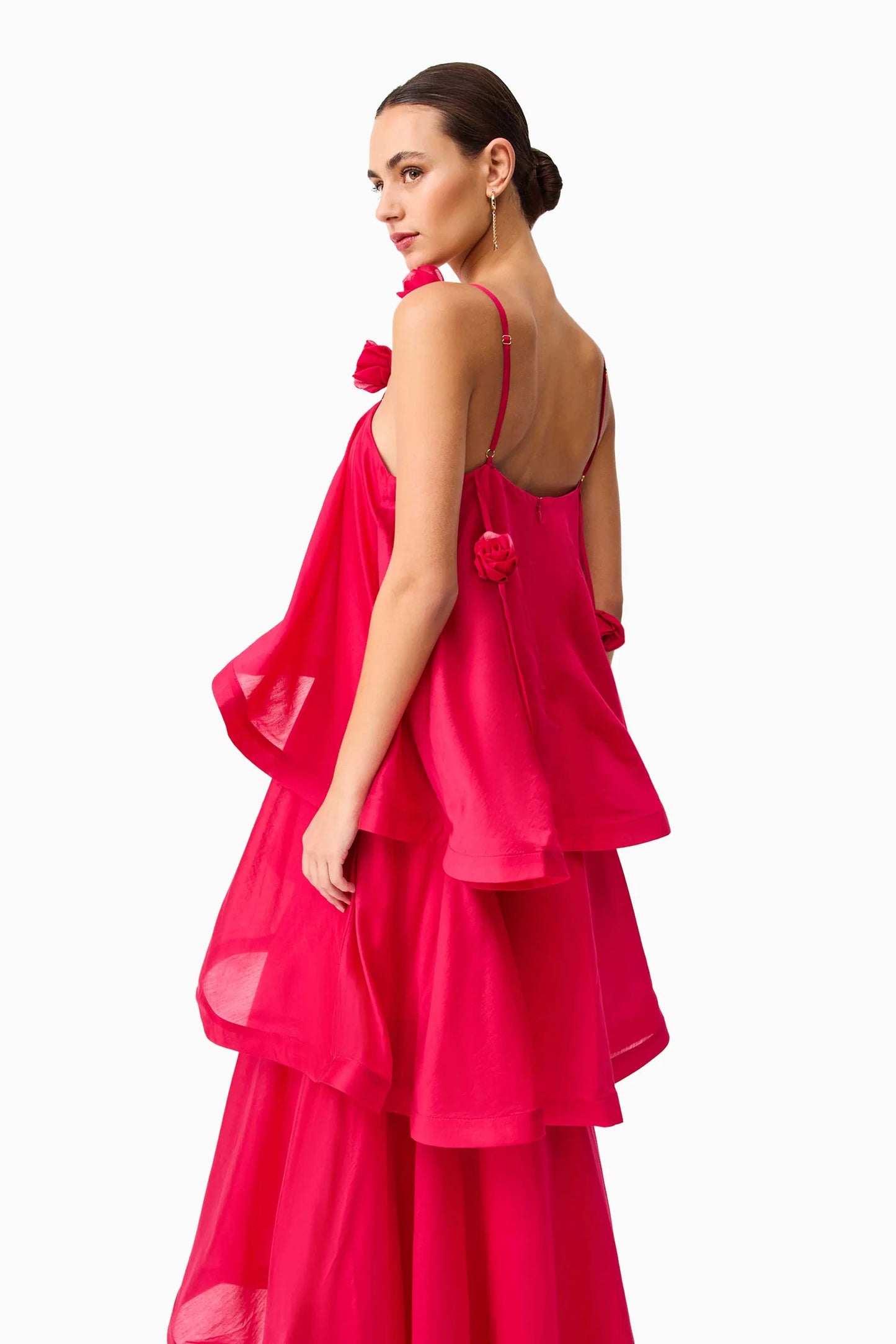 Elliat - Thalia Tiered Gown in Pink