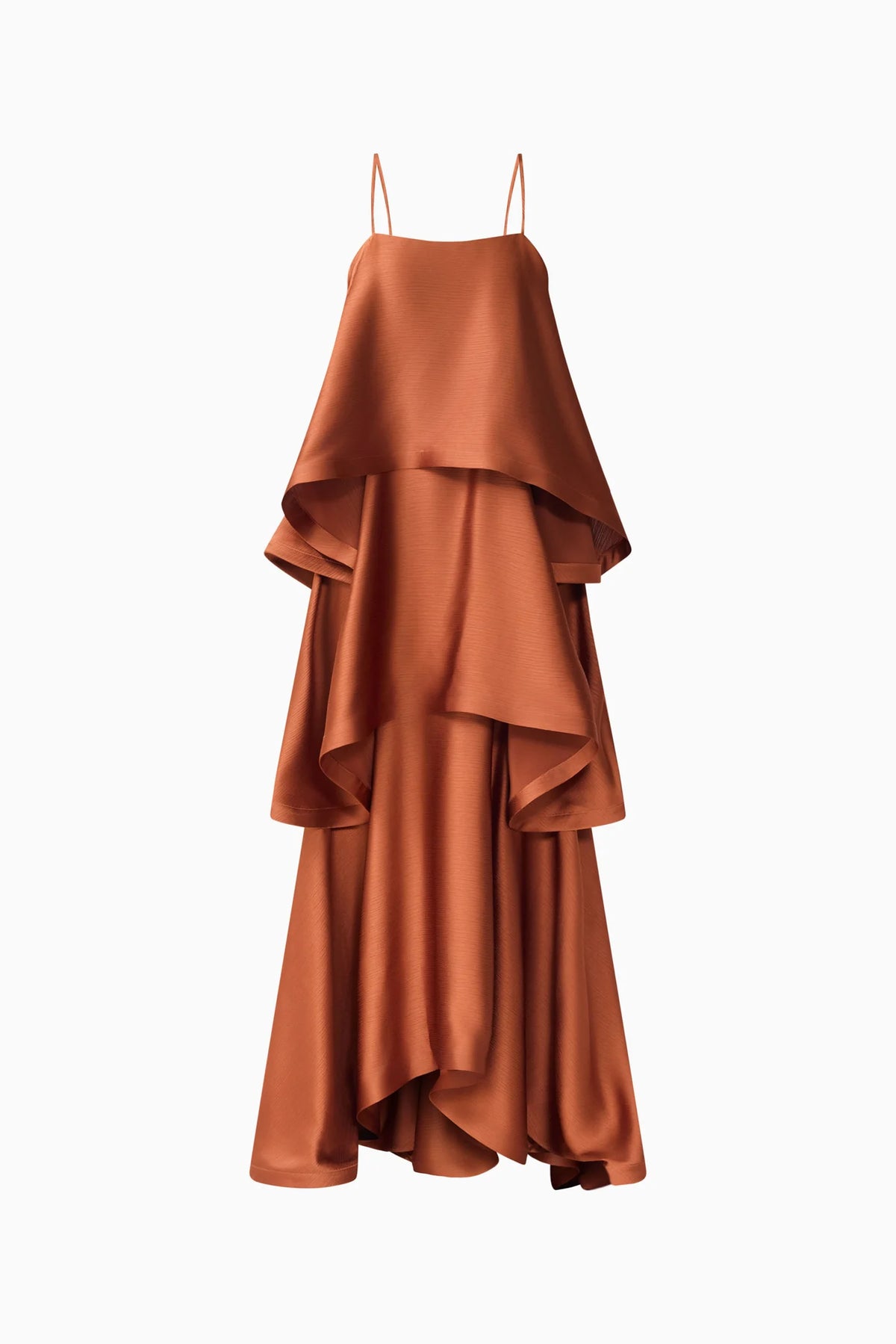 Elliat - Tilly Tiered Maxi Dress - Chestnut Brown