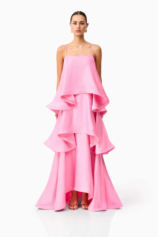 Elliat - Tilly Tiered Maxi Dress - Pink