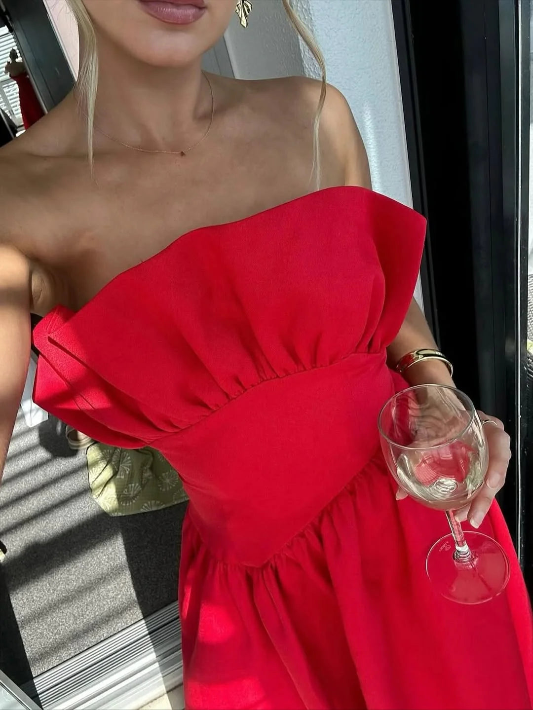 Elliat - Laurel Sleeveless Maxi Dress In Red